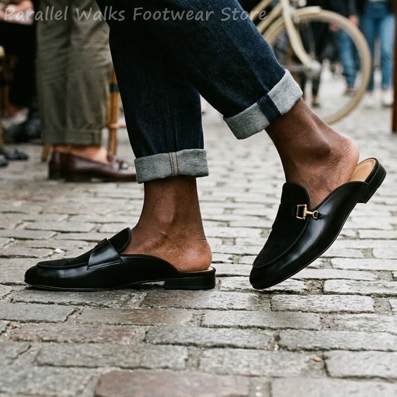 Men'S Shoes Smart - Mocasines de Ante y Charol para