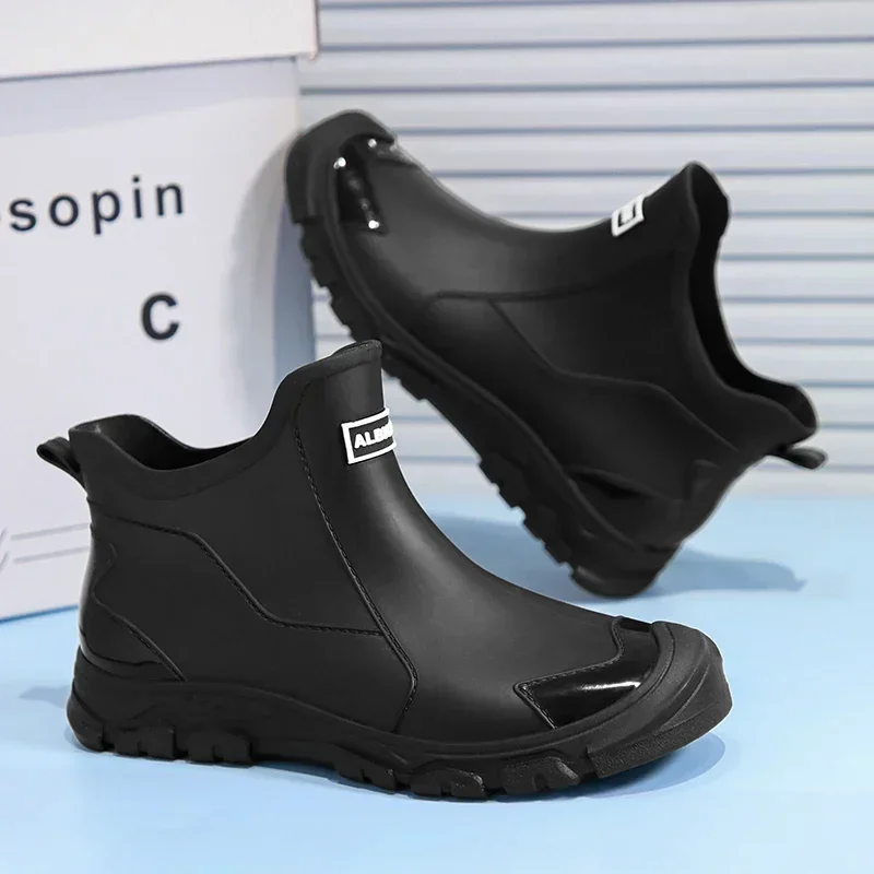 Men'S Shoes Water Resistant - Botas de lluvia cortas para hombre,