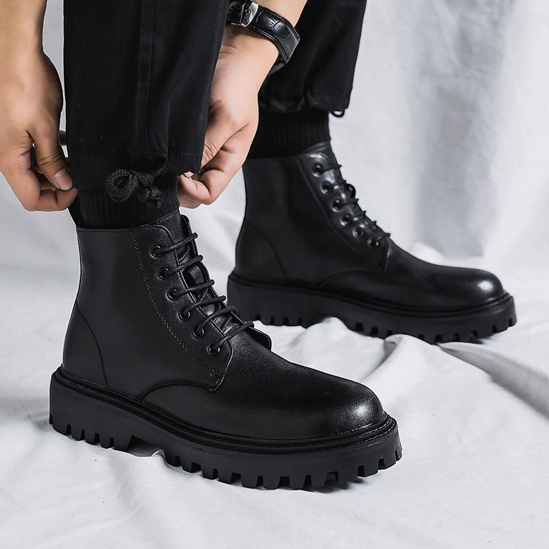 Botas de Cuero para Hombre, Es - Men'S Shoes With Height Increase reseña y precio