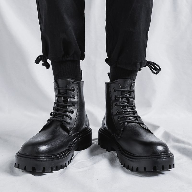 Botas de Cuero para Hombre, Es - Men'S Shoes With Height Increase reseña y precio