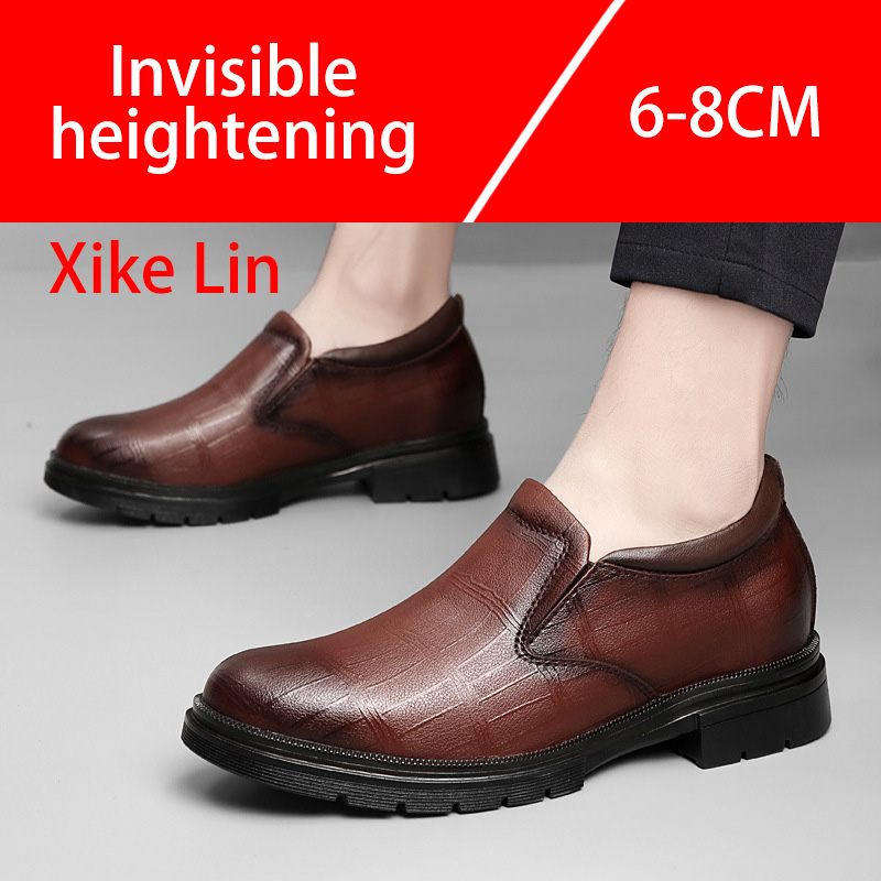 Zapatos informales de cuero pa - Men'S Shoes With Height Increase reseña y precio