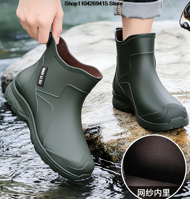 Nuevas botas de lluvia antides - Men'S Shoes Water Resistant reseña y precio
