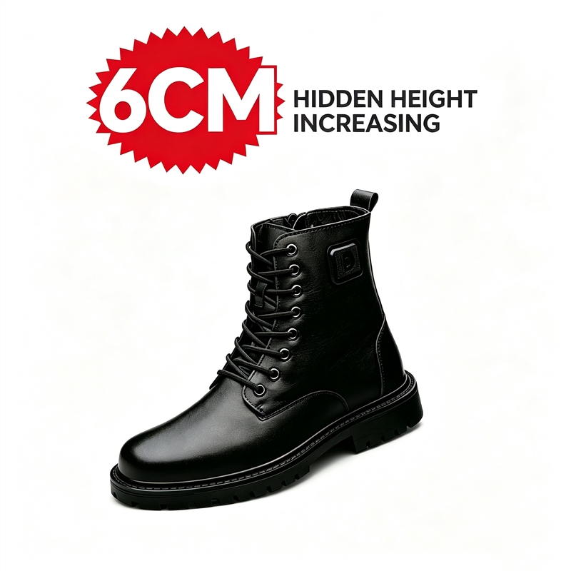 Botas de cuero para hombre con - Men'S Shoes With Height Increase reseña y precio